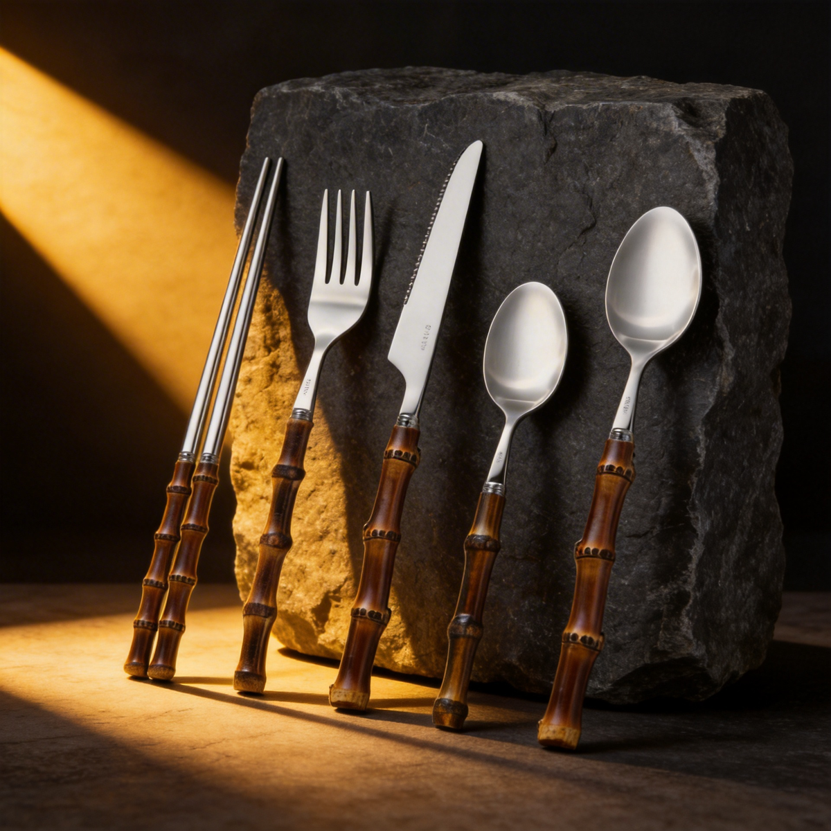 Bamboo Root Cutlery