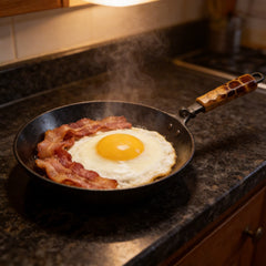 Hand-Forged Tortoiseshell Iron Pan - 4